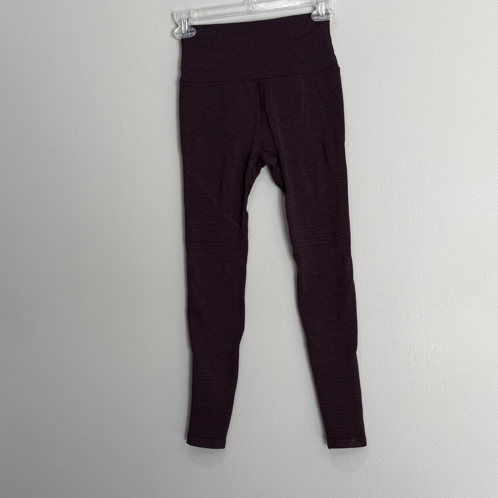 Alphalete Women Purple Marl High Waisted Athletic Leggings Size S ID00034 Plum